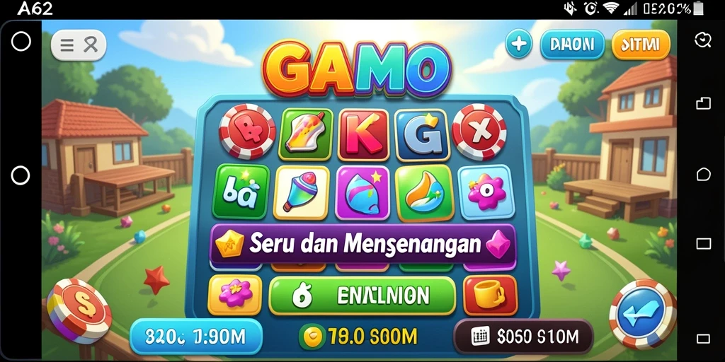Screenshot AA62 menampilkan gameplay Bingo yang seru dan interaktif.