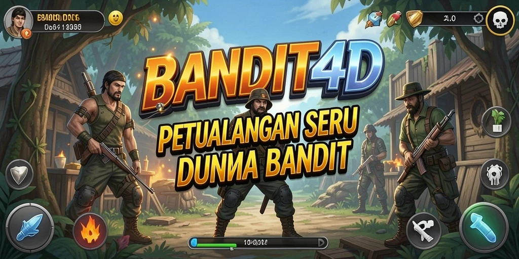 Screenshot utama BANDIT4D menampilkan aksi seru di dunia petualangan.