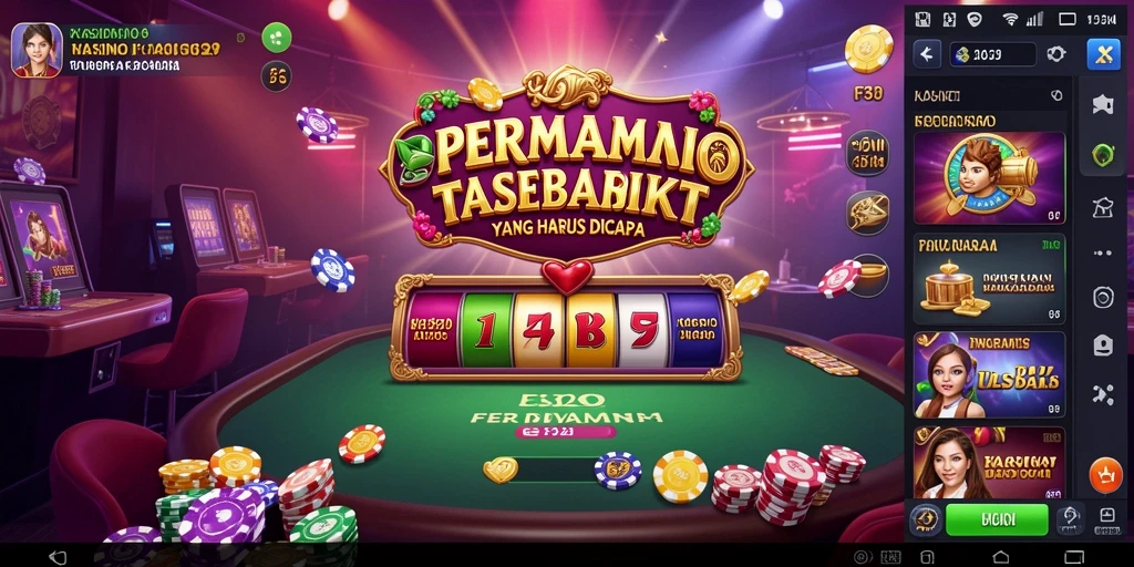 Tampilan gameplay menarik dari aplikasi F32 yang menampilkan fitur Kasino.