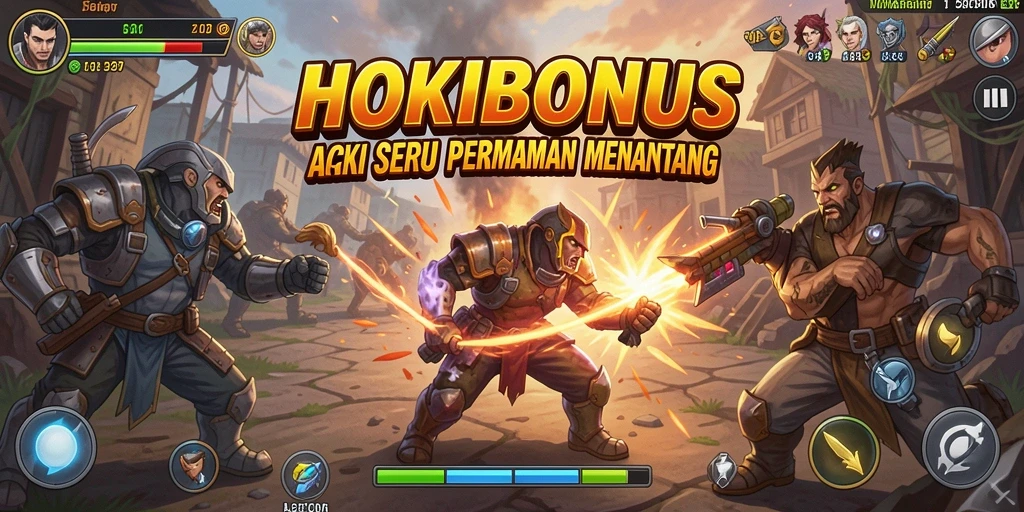 Tampilan gameplay HOKIBONUS yang penuh aksi dan seru.