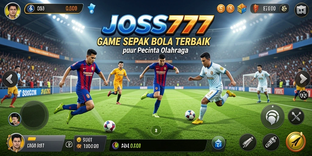 Gameplay seru JOSS777 dalam pertandingan sepak bola.