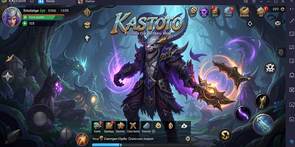 Gameplay KASTOTO menampilkan petualangan penuh aksi dan teka-teki menarik.