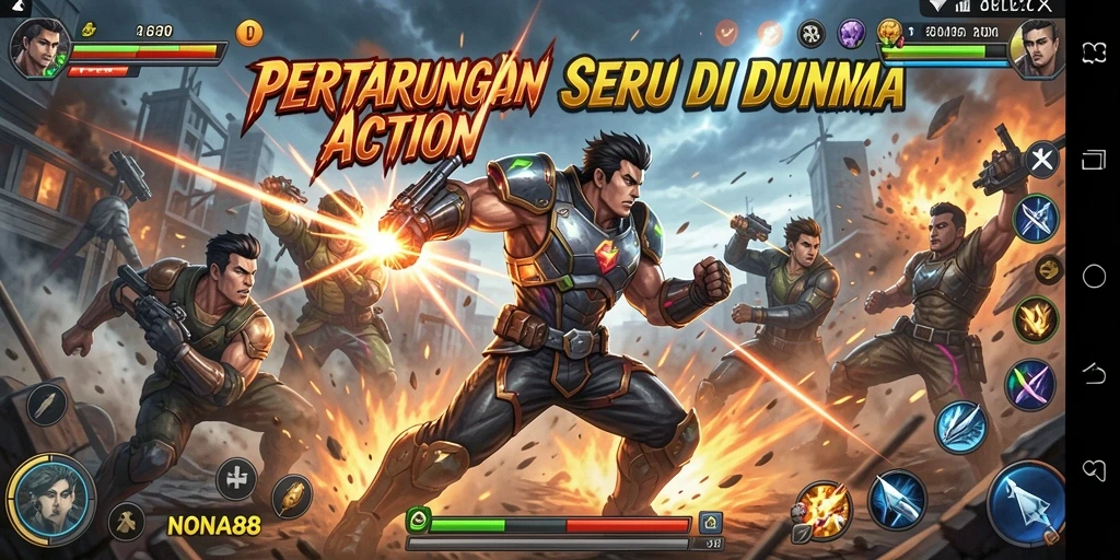Tampilan gameplay NONA88 yang seru dan penuh aksi.