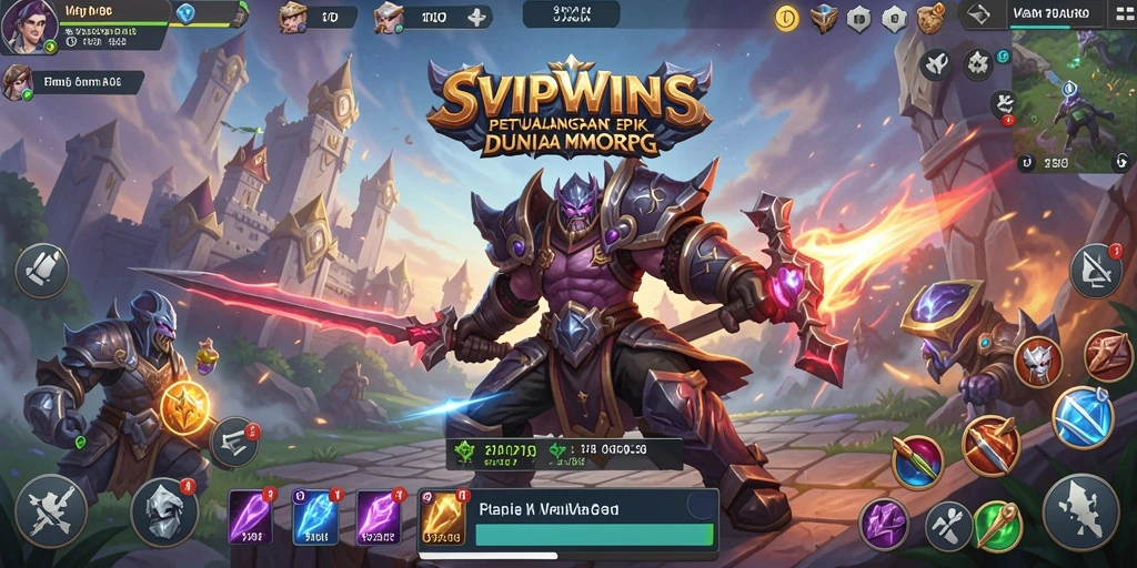 Tangkapan layar menunjukkan pertarungan epik dalam <strong>SVIPWINS</strong> dengan grafis yang menakjubkan.