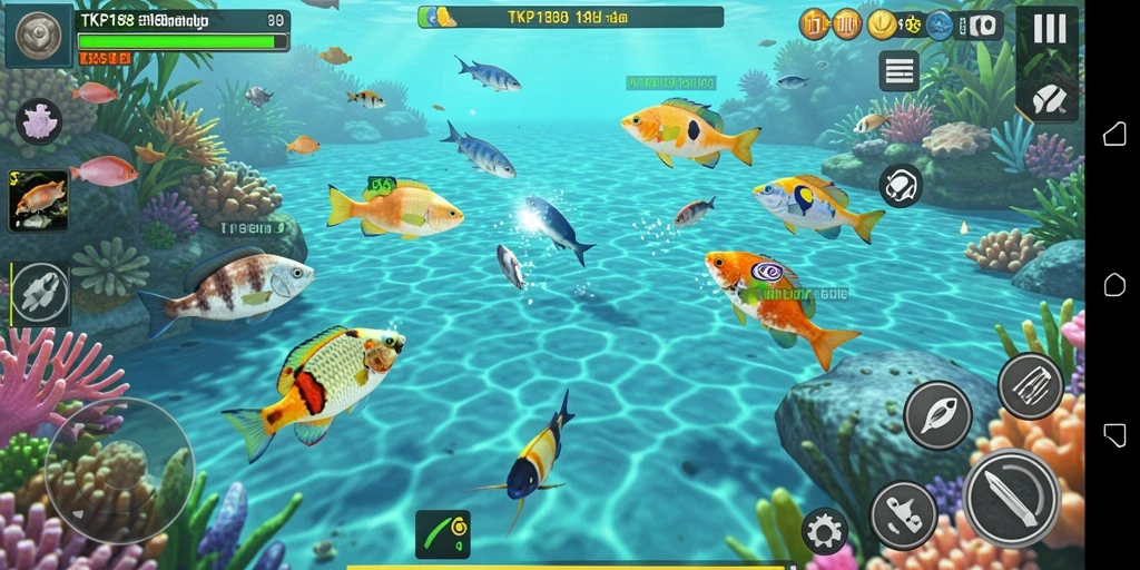 Tampilan gameplay TKP188 yang mendebarkan saat memburu ikan.