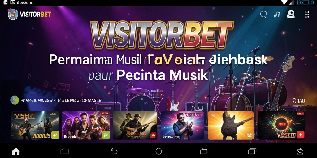 Tampilan gameplay <strong>VISITORBET</strong> yang menarik dan interaktif dengan musik.