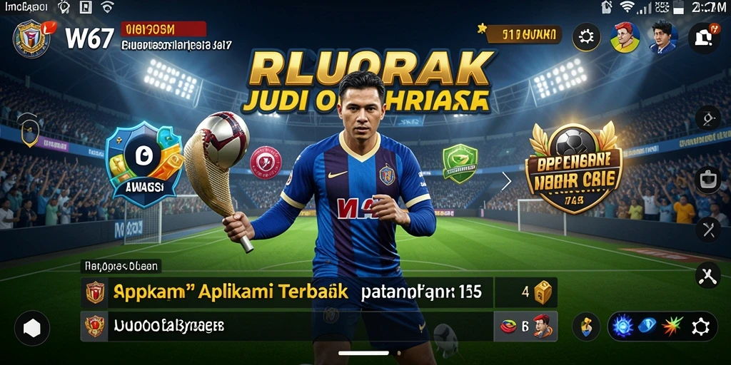 Tampilan utama W67 dengan berbagai pilihan taruhan olahraga.
