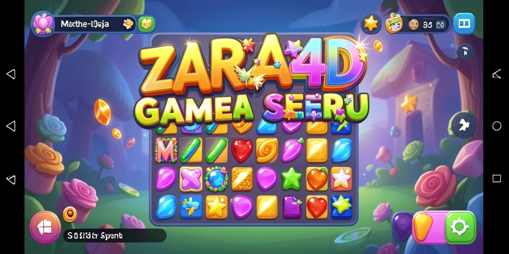 Screenshot gameplay ZARA4D yang menunjukkan keseruan dalam mencocokkan item.